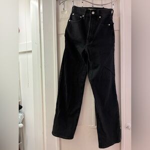 Madewell Black Flare & Wide Leg Jeans